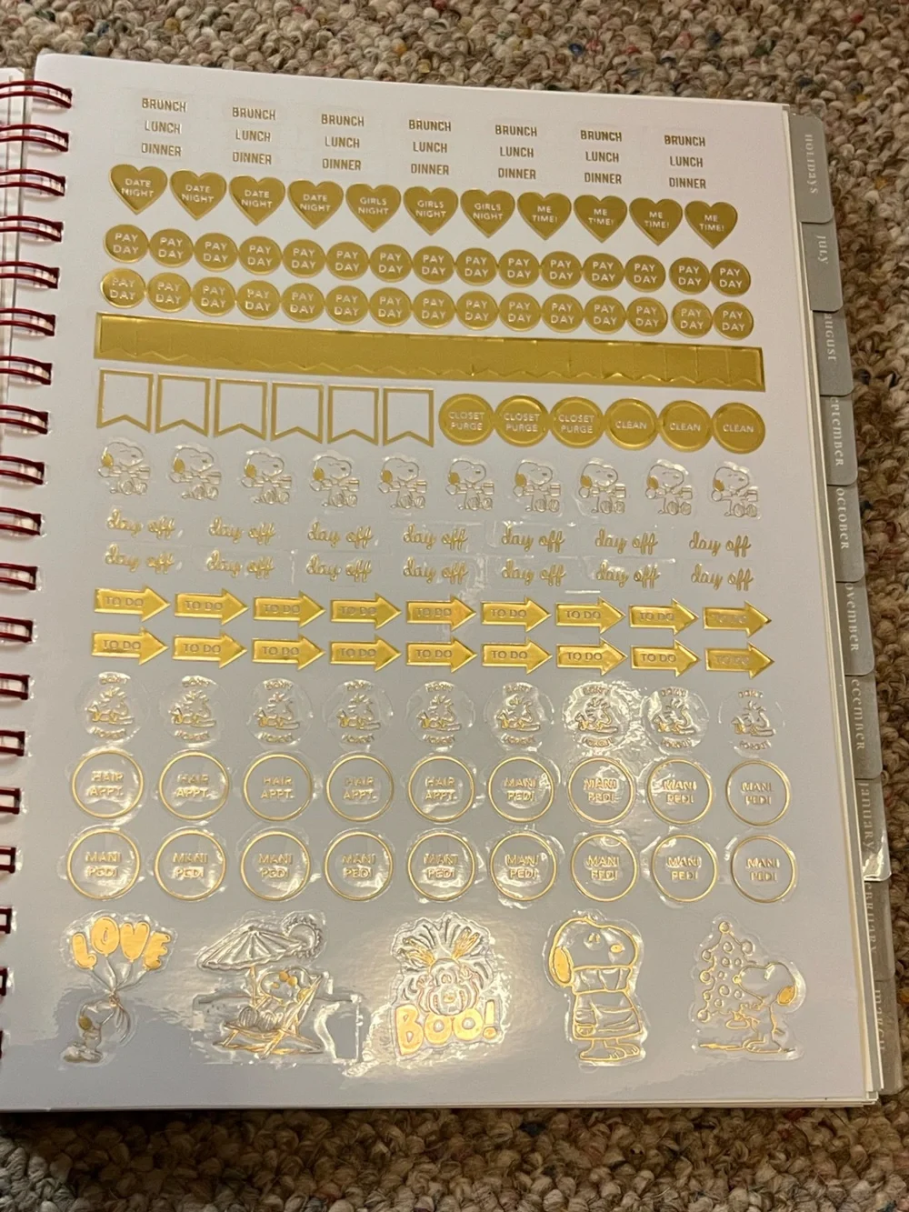 🆕 Peanuts Snoopy 2027 Pink Spiral Planner